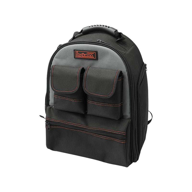 300er-Serie orangegrauer Rucksack mit 10 Werkzeugen JKB-65219