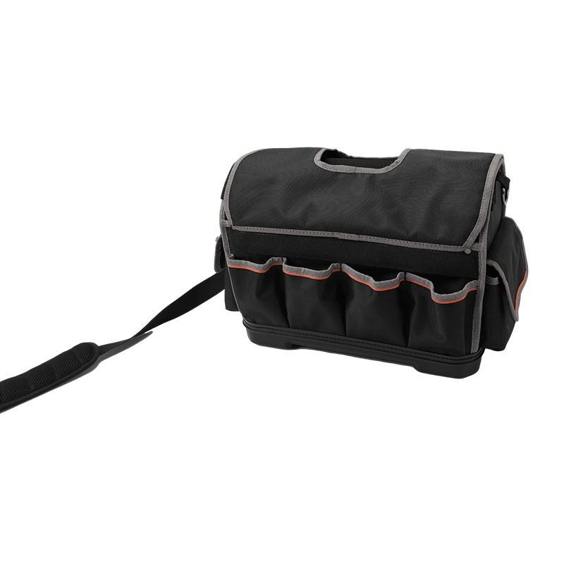 18' WERKZEUGTASCHE MIT S.S.STANGENGRIFF MIT ABDECKUNG, SCHWARZ/ORANGE, HERGESTELLT AUS 1680D JKB-88519