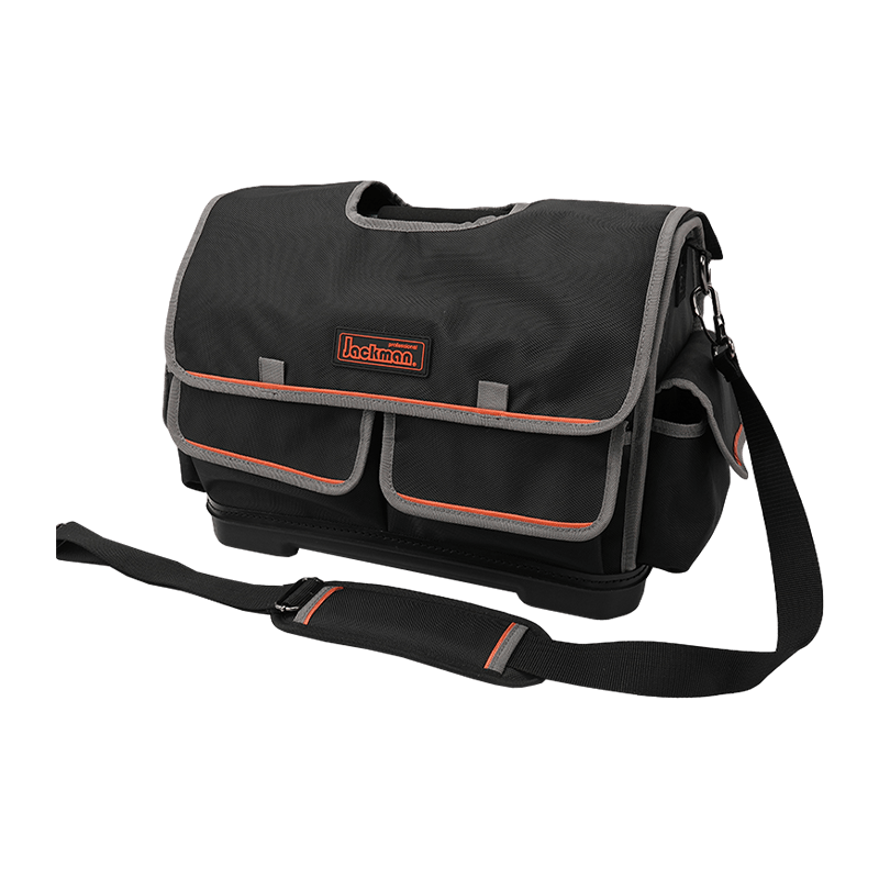 18' WERKZEUGTASCHE MIT S.S.STANGENGRIFF MIT ABDECKUNG, SCHWARZ/ORANGE, HERGESTELLT AUS 1680D JKB-88519