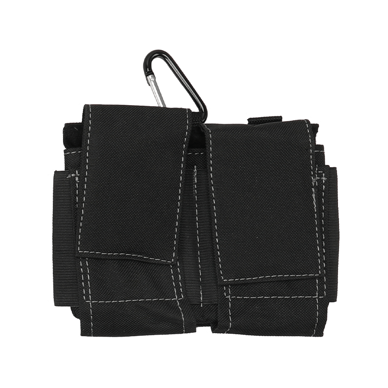 Schwarze doppelte Handytaschen JKB-108618BK