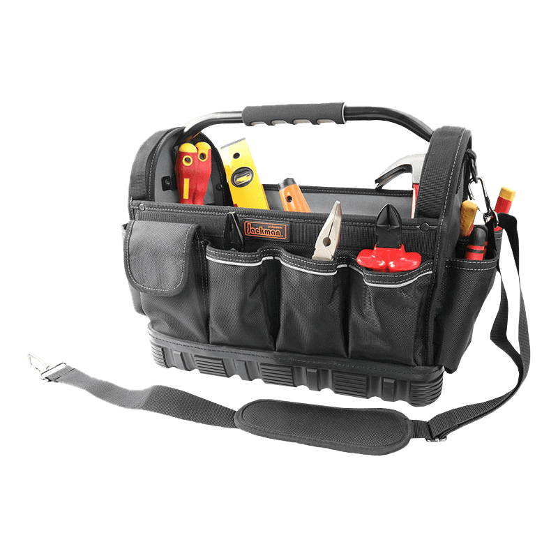 16' OFFENE WERKZEUGTASCHE MIT DREHBAREM STAHLGRIFF MIT PVC-BODEN JKB-04519 16