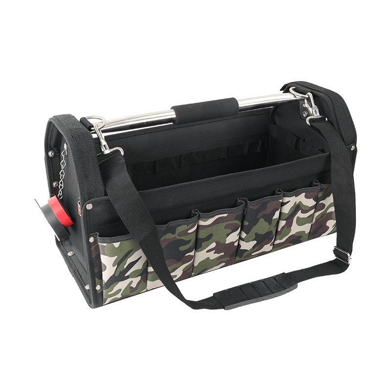 20-Zoll-44-Zweck-offene Werkzeugtasche mit Edelstahl-Rohrgriff JKB-24317A-CA