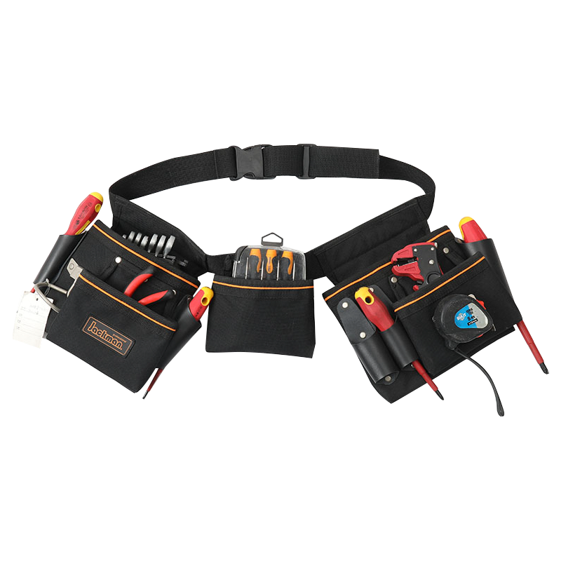 WERKZEUGGÜRTEL MIT 3 TASCHEN MIT HAMMERSCHLAUFE JKB-340614